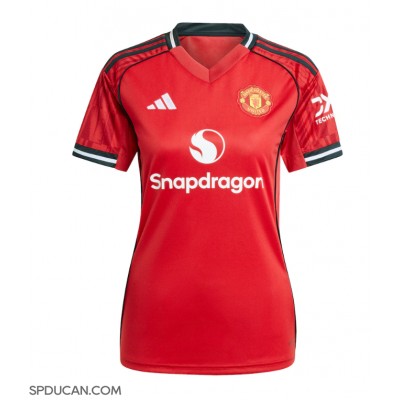 Zenski Nogometni Dres Manchester United Diogo Dalot #2 Domaci 2025-26 Kratak Rukav Zenski Nogometni Dres Manchester United Diogo Dalot #2 Domaci 2025-26 Kratak Rukav